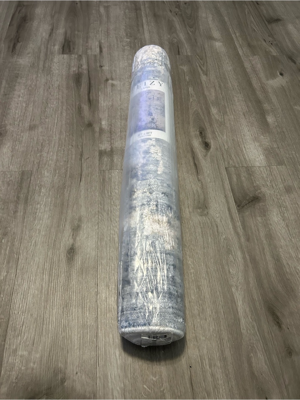 Feizy Laina 39G8F 3'x8' Runner Area Rug , BLUE/IVORY, Brand New